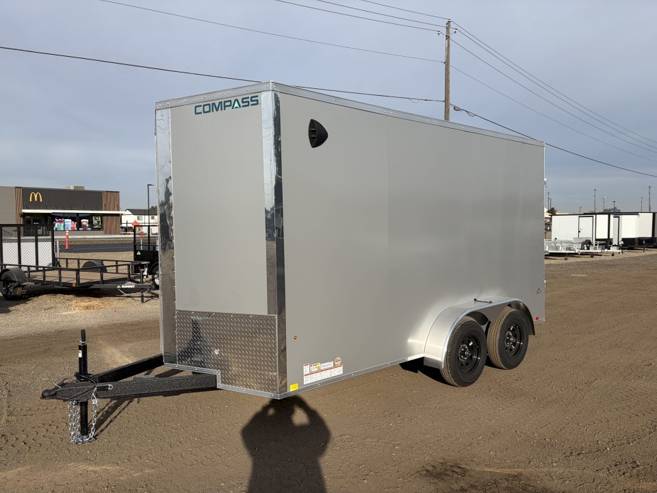 New 2027 Compass 7x14 V-Nose Cargo Trailer