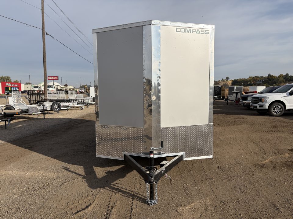 New 2027 Compass 7x14 V-Nose Cargo Trailer