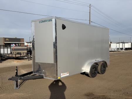 New 2027 Compass 7x14 V-Nose Cargo Trailer