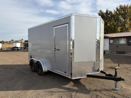 New 2027 Compass 7x14 V-Nose Cargo Trailer