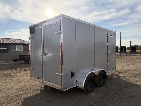 New 2027 Compass 7x14 V-Nose Cargo Trailer