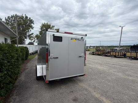 New 2027 Stealth Mustang 6 x 12 Enclosed Trailer w/ RAMP DOOR (Single) Cargo / Enclosed Trailer NEW MODEL - Screwless and Light Lid Roofing !!