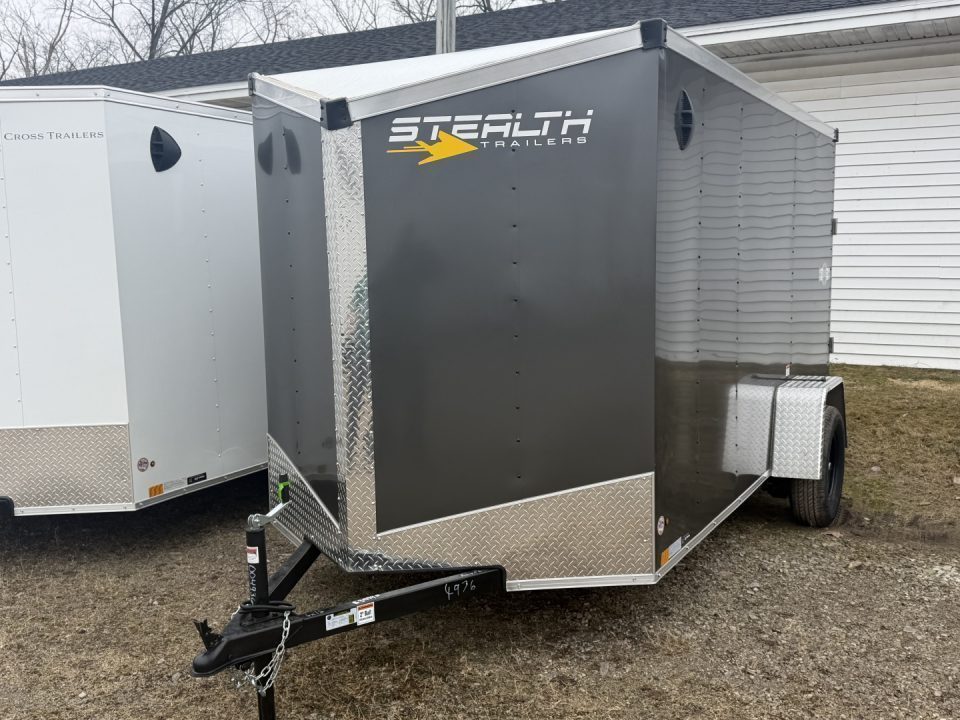 New 2027 Stealth Trailers 6 x 12 Cargo / Enclosed Trailer with Ramp Light LID intetior