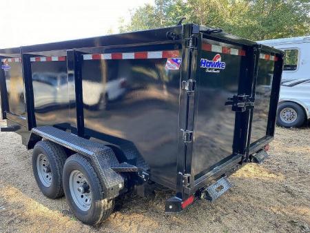 New 2027 Hawke Trailers 7X14 14K 4' Sides Dump Trailer