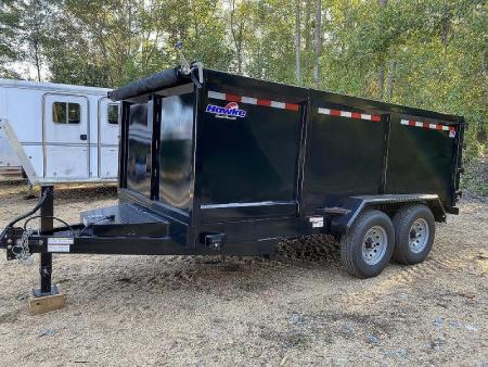 New 2027 Hawke Trailers 7X14 14K 4' Sides Dump Trailer
