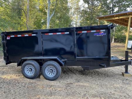 New 2027 Hawke Trailers 7X14 14K 4' Sides Dump Trailer