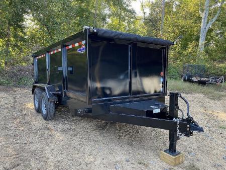 New 2027 Hawke Trailers 7X14 14K 4' Sides Dump Trailer