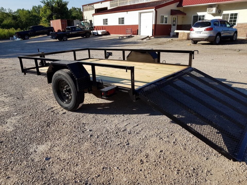 New 2027 MEB 77x10 W/dovetail & 30" Ramp Utility Traile