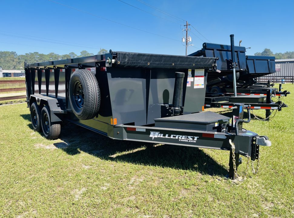 New 2027 Hillcrest Trailers 14716SDH (7x16 14k High Side) Dump Trailer