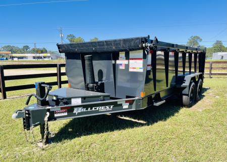 New 2027 Hillcrest Trailers 14716SDH (7x16 14k High Side) Dump Trailer
