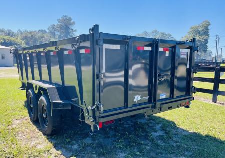 New 2027 Hillcrest Trailers 14716SDH (7x16 14k High Side) Dump Trailer