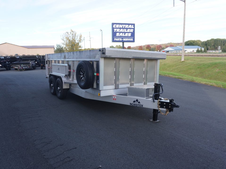 New 2026 Nordtek 82"x16' Aluminum Dump Trailer