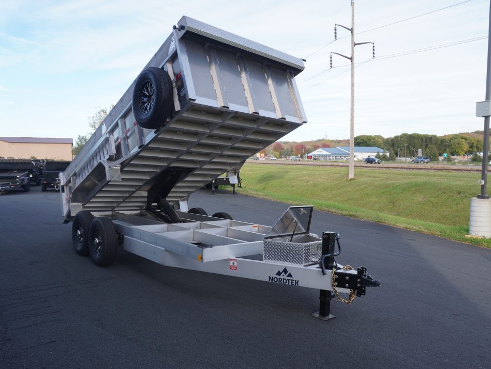 New 2026 Nordtek 82"x16' Aluminum Dump Trailer
