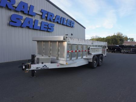 New 2026 Nordtek 82 x16' Aluminum Dump Trailer