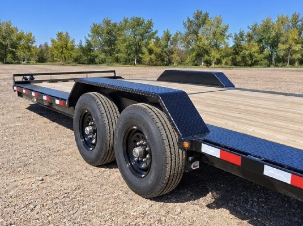 New 2026 Delco Trailers 24' Long x 102" wide Tilt Trailer