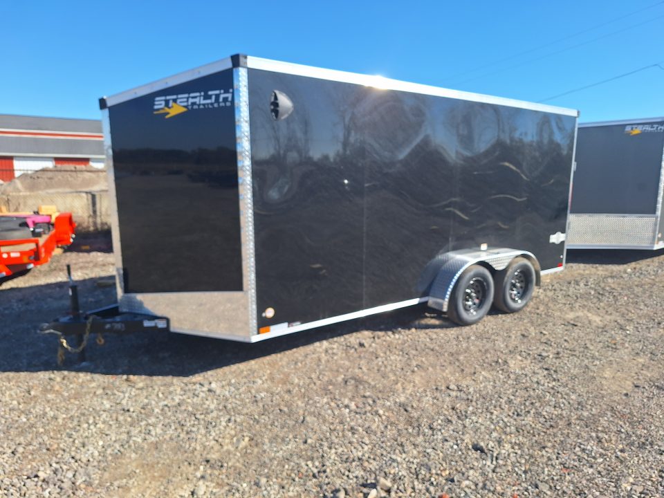 New 7x16 Cargo / Enclosed Trailer W/ Ramp Door