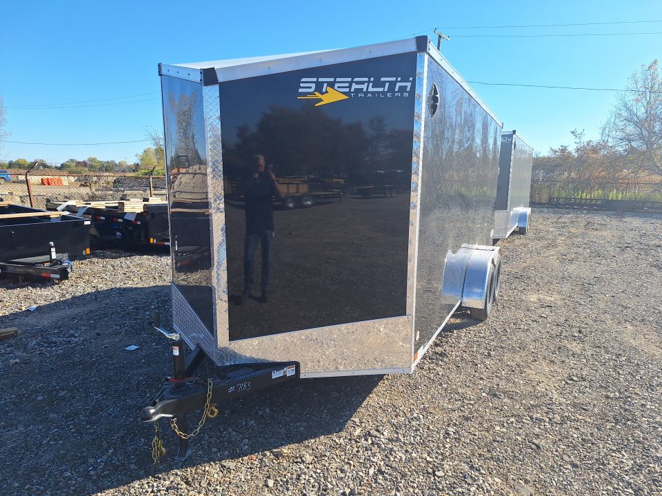 New 7x16 Cargo / Enclosed Trailer W/ Ramp Door