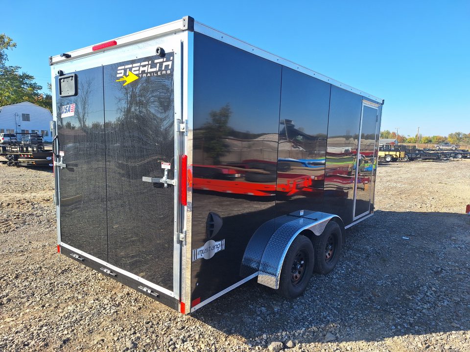 New 7x16 Cargo / Enclosed Trailer W/ Ramp Door