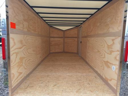 New 7x16 Cargo / Enclosed Trailer W/ Ramp Door