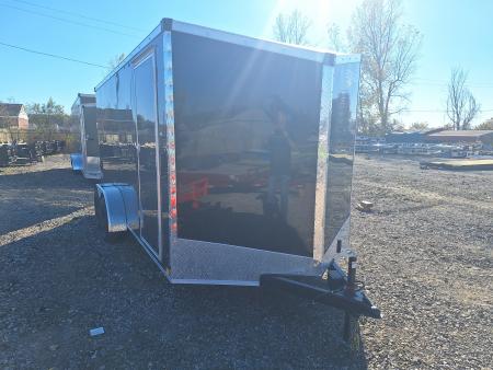 New 7x16 Cargo / Enclosed Trailer W/ Ramp Door