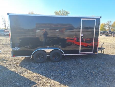 New 7x16 Cargo / Enclosed Trailer W/ Ramp Door