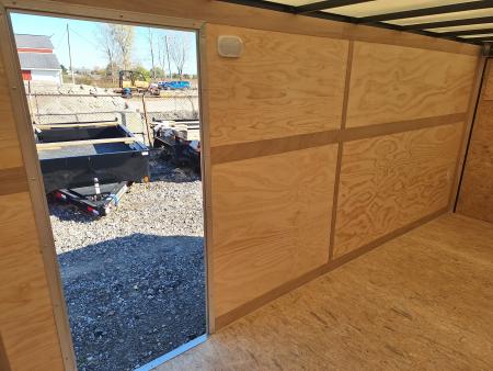 New 7x16 Cargo / Enclosed Trailer W/ Ramp Door