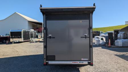 New 2027 BELMONT 7x16 HD V-Nose Contractor Cargo Trailer w/ Ramp Door