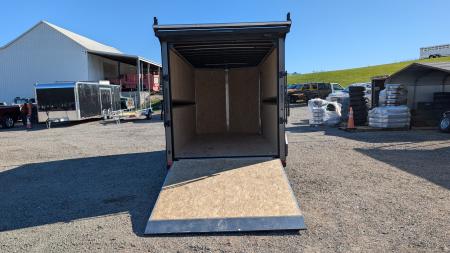 New 2027 BELMONT 7x16 HD V-Nose Contractor Cargo Trailer w/ Ramp Door