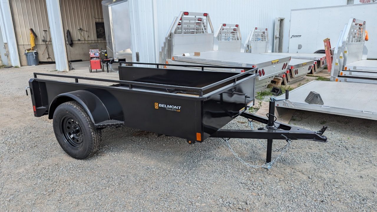 New 2027 Belmont 5x8 Solid Side Utility Trailer