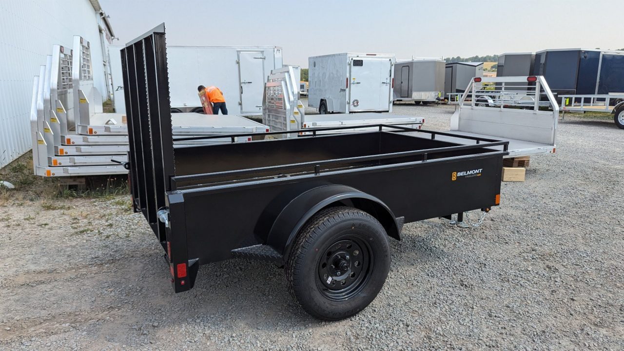 New 2027 Belmont 5x8 Solid Side Utility Trailer