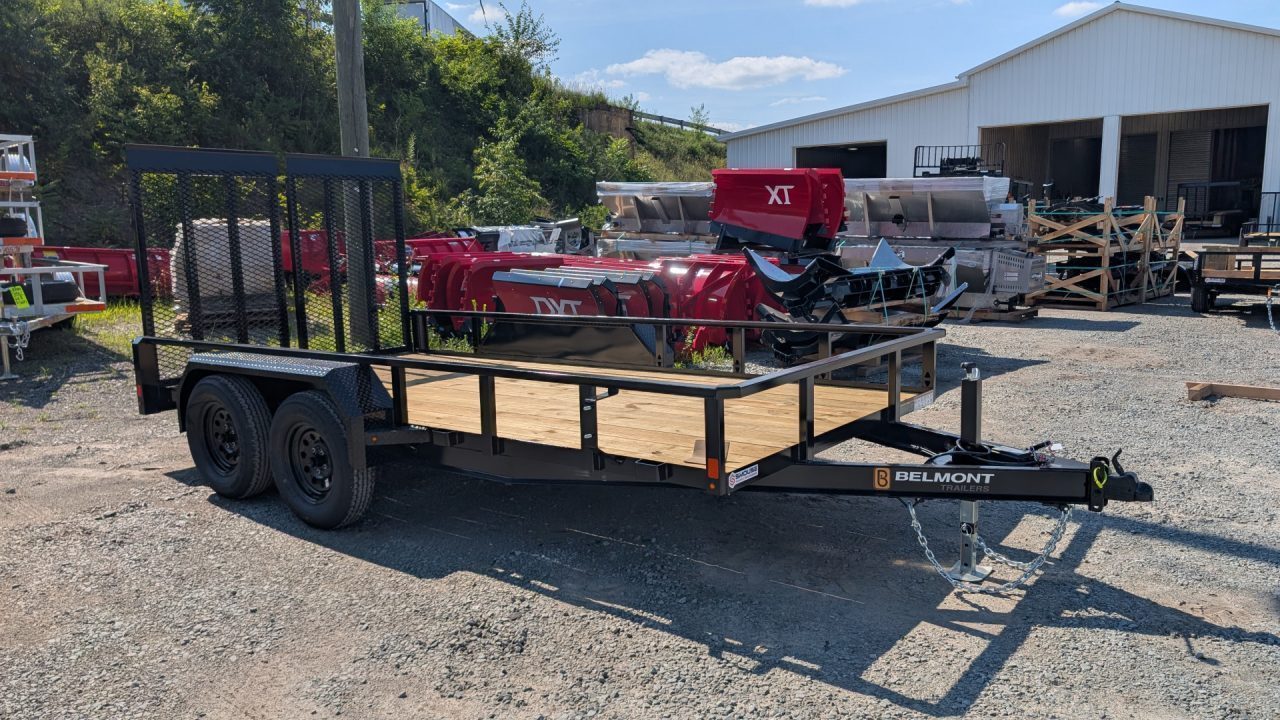 New 2027 Belmont 7x14 Tube Top Utility Trailer w/ HD Split Gate