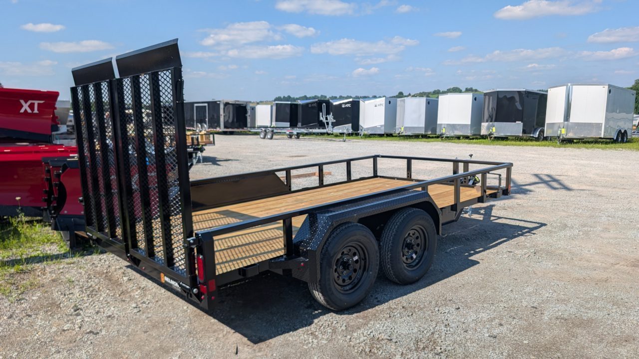 New 2027 Belmont 7x14 Tube Top Utility Trailer w/ HD Split Gate