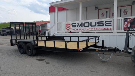 New 2027 Belmont 7x16 Tube Top Utility Trailer w/ HD Split Gate