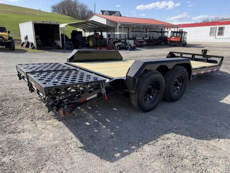 New 2027 Belmont 16' (13+3) HD Lo Pro Equipment Trailer w/ Full Width Wedge Ramps