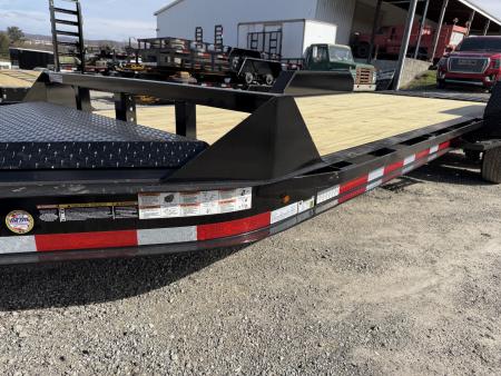 New 2027 Belmont 16' (13+3) HD Lo Pro Equipment Trailer w/ Full Width Wedge Ramps