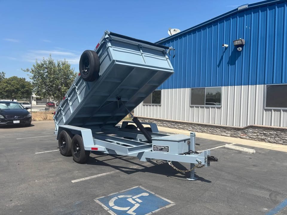 New 2026 TRU SINGLE RAM DUMP TRAILER 6X'12'X2' 9,995K GVWR