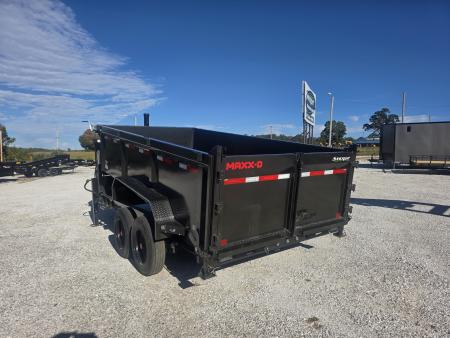New 2027 MAXX-D 83 X 14 DTX TANDEM TELESCOPIC GN DUMP W/ 3' SIDES/ 7GA FLOOR/ 10GA SIDES/ SLIDE IN RAMPS