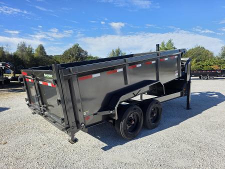 New 2027 MAXX-D 83 X 14 DTX TANDEM TELESCOPIC GN DUMP W/ 3' SIDES/ 7GA FLOOR/ 10GA SIDES/ SLIDE IN RAMPS