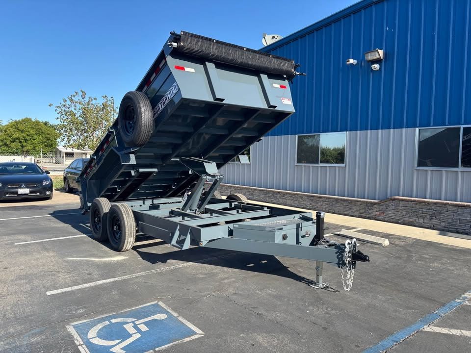 New 2026 Iron Panther Dump Trailer 7'x14'x'2' 14,000 LBS GVWR
