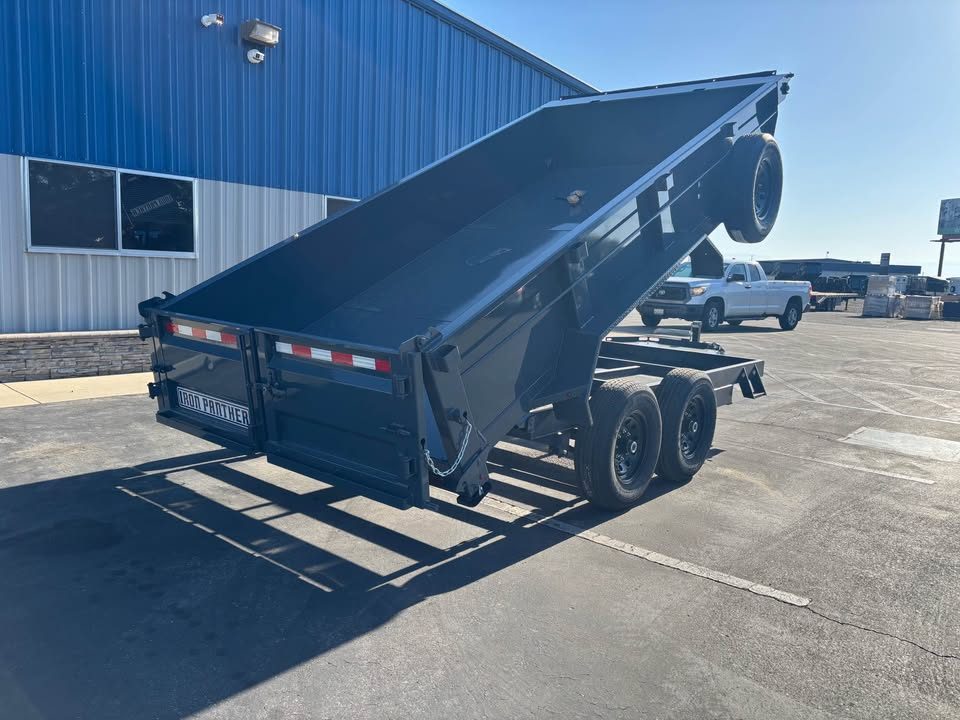 New 2026 Iron Panther Dump Trailer 7'x14'x'2' 14,000 LBS GVWR
