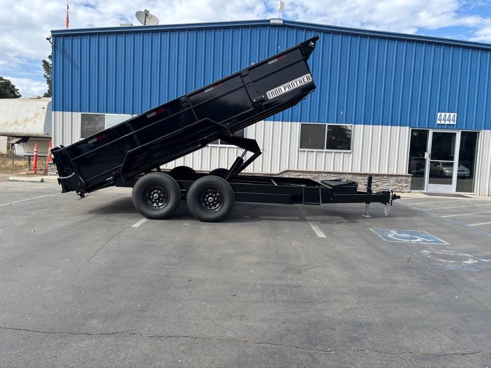 New 2026 Iron Panther Dump Trailer 7'x14'x'2' 14,000 LBS GVWR