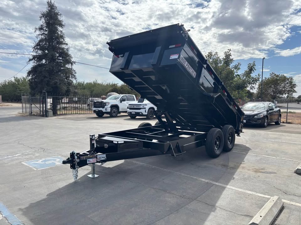 New 2026 Iron Panther Dump Trailer 7'x14'x'2' 14,000 LBS GVWR