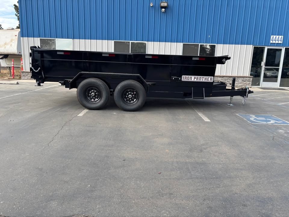 New 2026 Iron Panther Dump Trailer 7'x14'x'2' 14,000 LBS GVWR