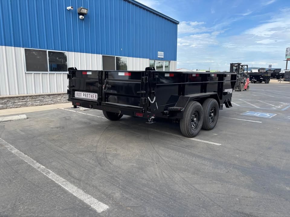 New 2026 Iron Panther Dump Trailer 7'x14'x'2' 14,000 LBS GVWR