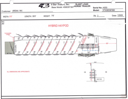 New 2027 4-Star 8 Horse Trainer Trailer Gooseneck Horse Trailer