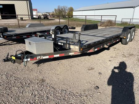 Used 2019 PJ Trailers 22' T6 Tiltbed Equipment Tilt Trailer