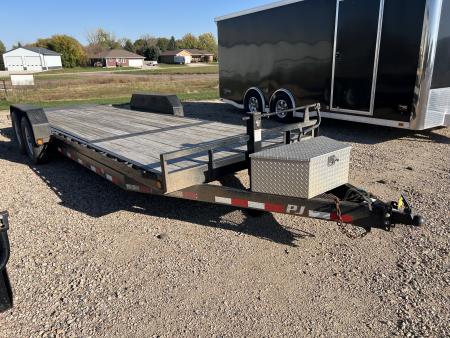 Used 2019 PJ Trailers 22' T6 Tiltbed Equipment Tilt Trailer