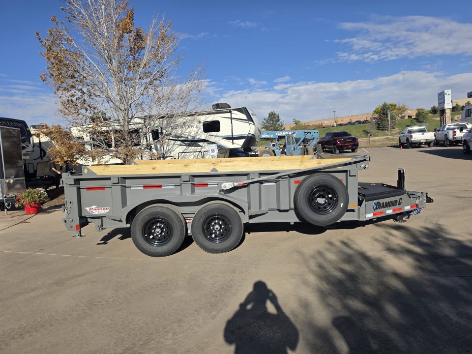 New 2027 DCRC LPT207 14X82 Dump Trailer (Hydraulic Jack, Solar)