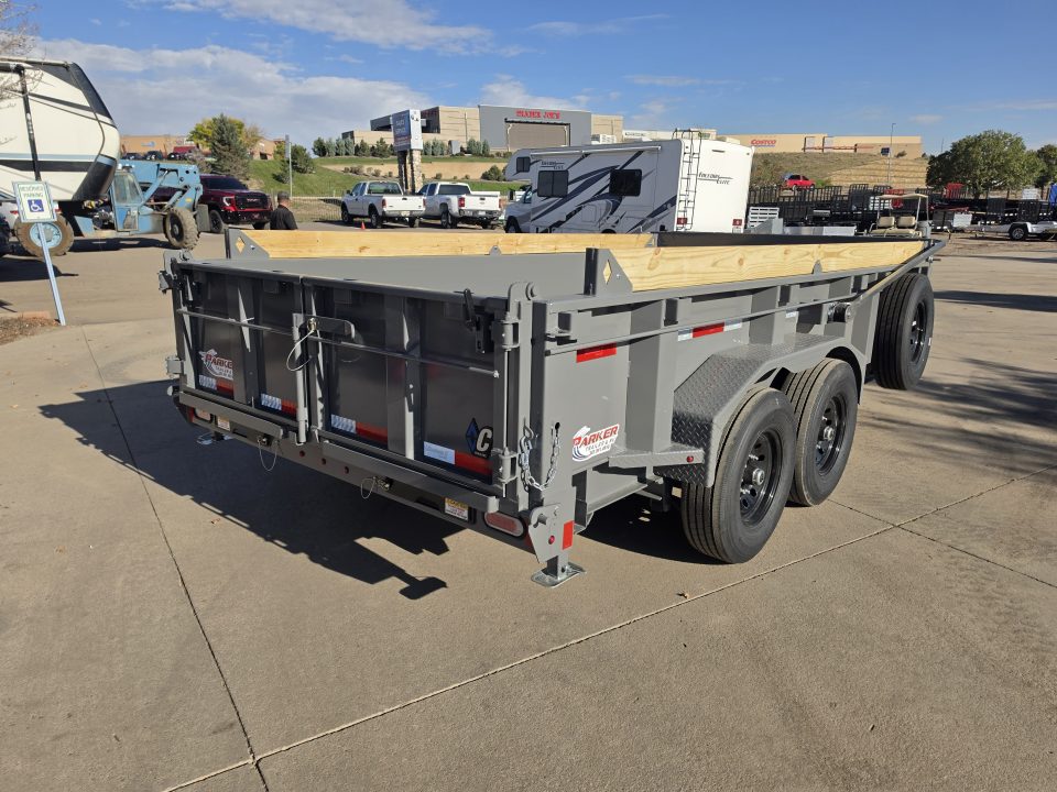New 2027 DCRC LPT207 14X82 Dump Trailer (Hydraulic Jack, Solar)