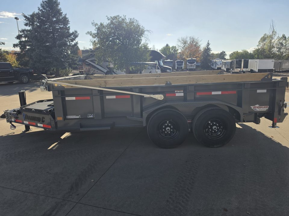 New 2027 DCRC LPT207 14X82 Dump Trailer (Hydraulic Jack, Solar)